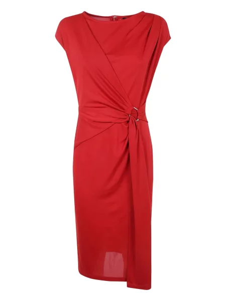 Rochie midi Lauren Ralph Lauren până la genunchi de costum roșu