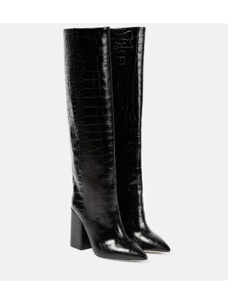 Kožne čizme Paris Texas crna
