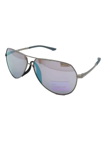 Ochelari de soare Nike cu cordon din jerseu cu imprimeu abstract gri