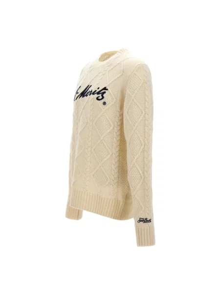 Sweter Mc2 Saint Barth wełniany biały