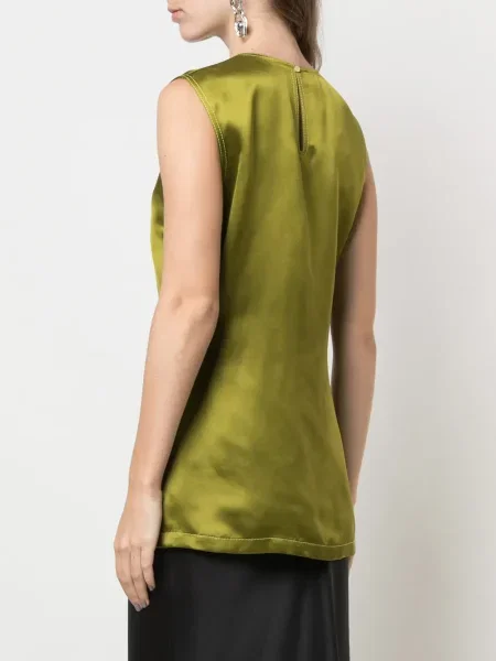 Bluză Sies Marjan de mătase verde