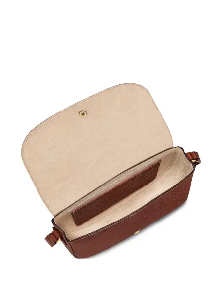 Geanta de piele Longchamp din piele maro