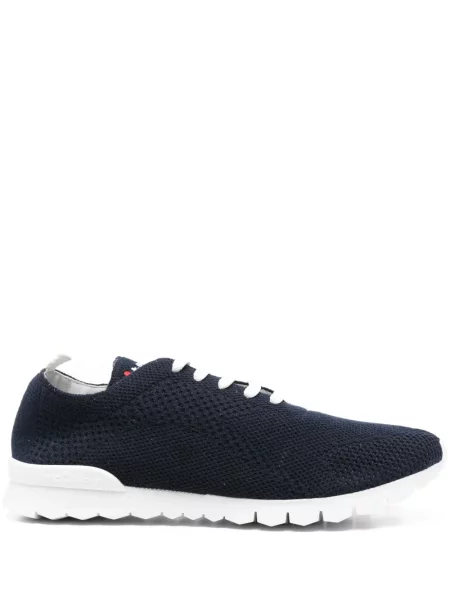 Sneakerși Kiton cu șireturi din dantelă albastru