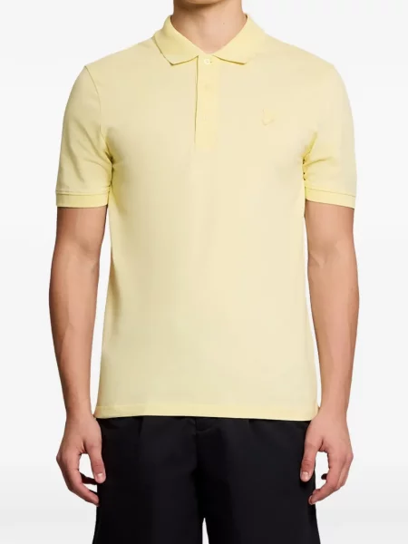 Hímzett pólóing Lyle & Scott sárga