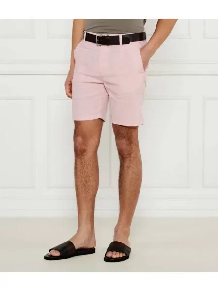 BOSS ORANGE Len rövidnadrág | Tapered fit rózsaszín