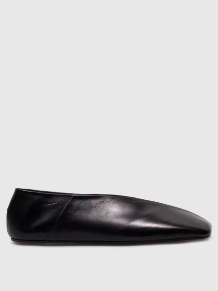 Шкіряні балетки Jil Sander чорні