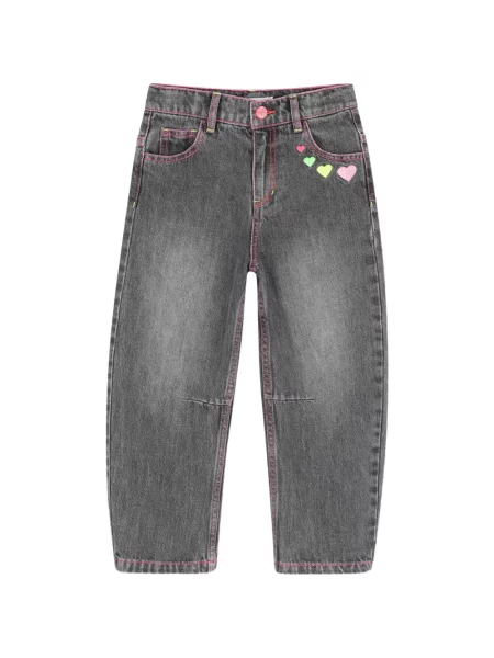 Jeansy dziecięce Billieblush szare