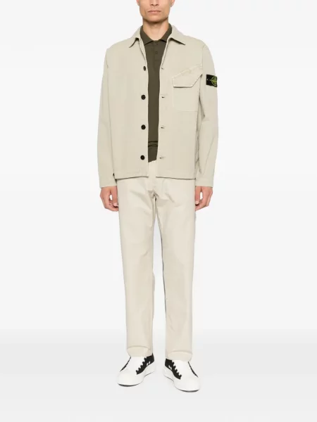 Μακρύς polo Stone Island πέτρες πράσινο