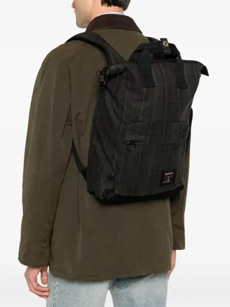 Ceruit rucsac Barbour în carouri verde