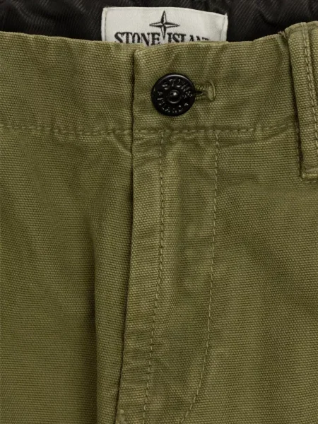 Spodnie cargo dziecięce Stone Island zielone