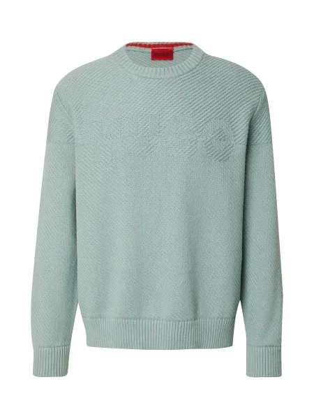 HUGO Pulover Splinden mentă verde