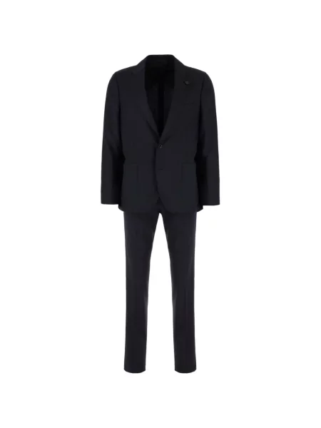 Costum Lardini de costum cu un singur rând de nasturi albastru