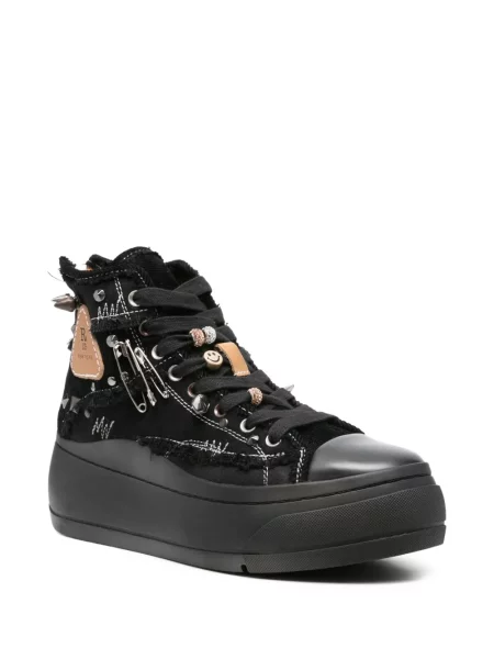 Sneakerși R13 cu platformă negru