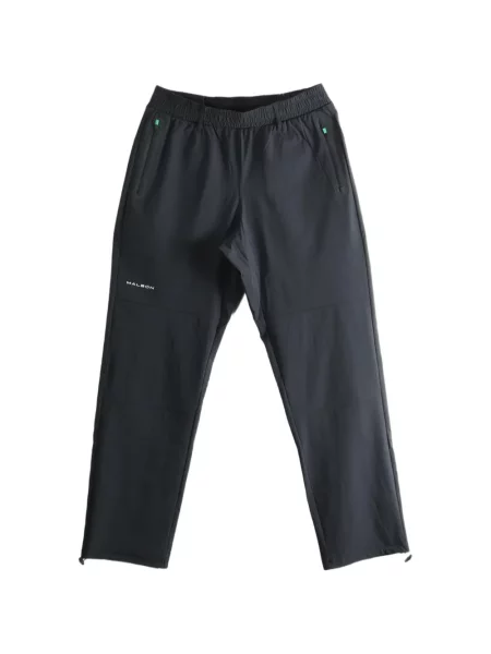 Pantaloni Malbon Golf cu imagine alergare negru
