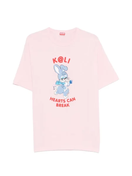 Тениска Kenzo с принт розово