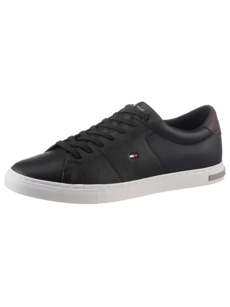 Sneakerși Tommy Hilfiger din piele negru