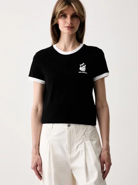 Karl Lagerfeld T-shirt IKON czarna