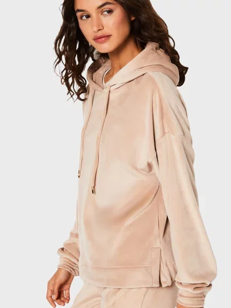Велюровая толстовка Etam бежевая