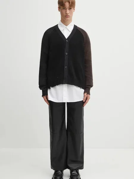 Вовняний кардиган Maison Margiela чорний