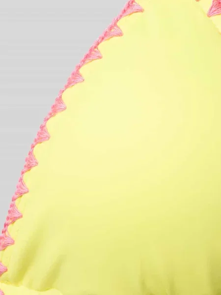 Zestaw bikini z haftami i wiązaniem Banana Moon żółte