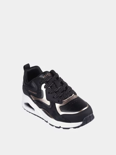 Дитячі Кросівки повсякденні Skechers Uno Color Surge штучна шкіра чорний