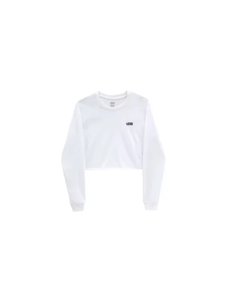 Vans Cropped T-Shirt LS Kobiety Koszulki Vans Size: XS biały