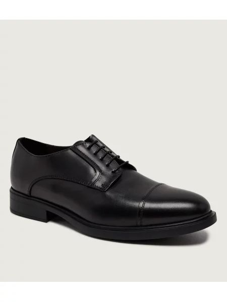 Doucal's De piele pantofi derby negru