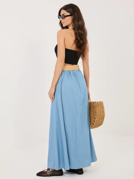 Fusta maxi Italy Moda albastru