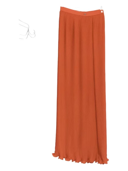 Fustă Elie Saab cu volane portocaliu