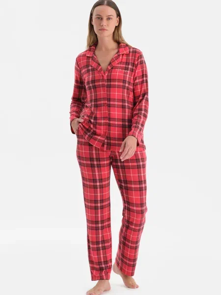 Dagi Pijama roșu / negru alb