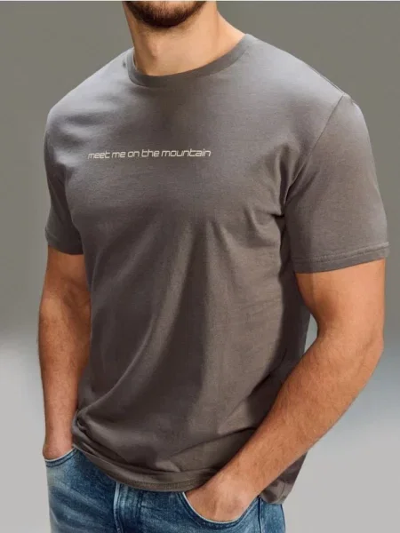 Sinsay tričko s nápisem šedá