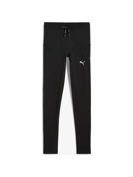 Legginsy długie Puma Run Microfleece czysty S czarny