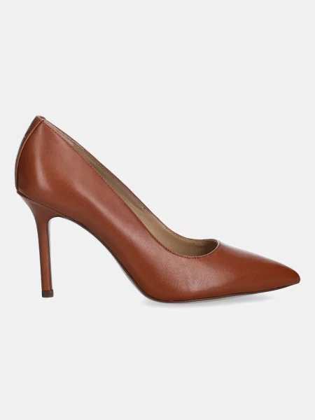 Lauren Ralph Lauren szpilki skórzane Lindella II brązowy