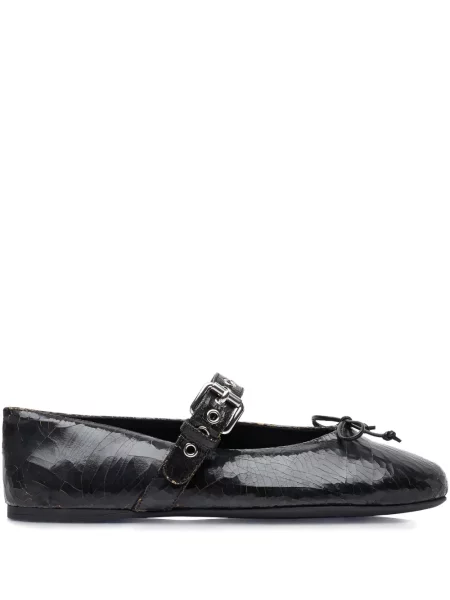 Balerini Miu Miu din piele negru