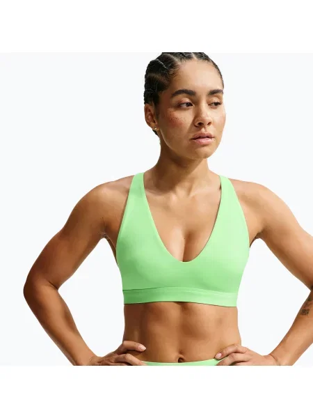 Спортен сутиен Nike Indy Strappy illusion green/black черно