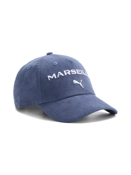 PUMA Czapka ze sztruksu Olympique Marsylia ftblCulture Akcesoria OSFA niebieski