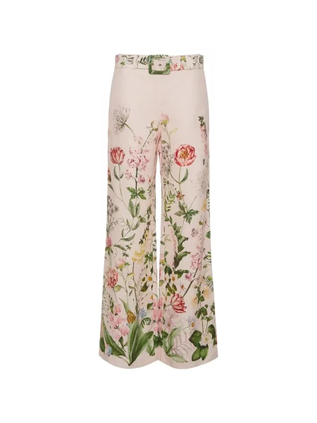 Pantaloni Cara Cara cu model floral roz
