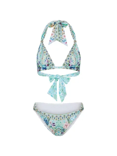 Bikini Camilla cu legături albastru