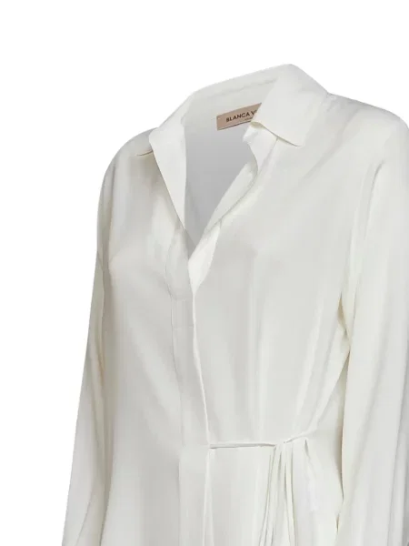 Gulerat tricou polo Blanca Vita plic alb