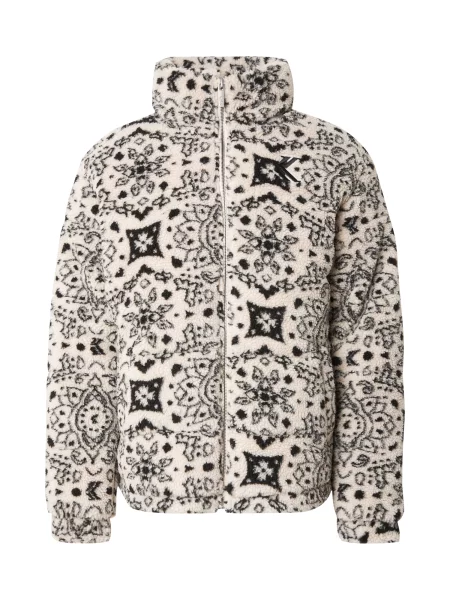 Karl Kani Fleecová mikina / offwhite černá