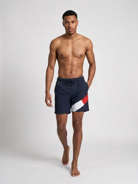 Gaćice Tommy Hilfiger s vezicama plava