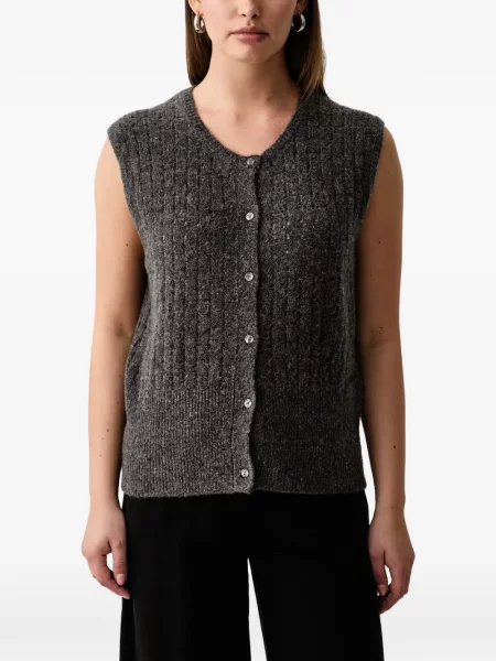 Vestă Trussardi tricotate gri