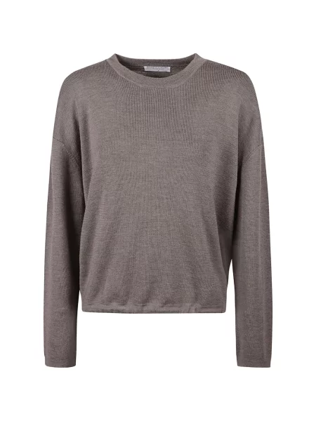 Pulover Majestic Filatures cu cordon maro