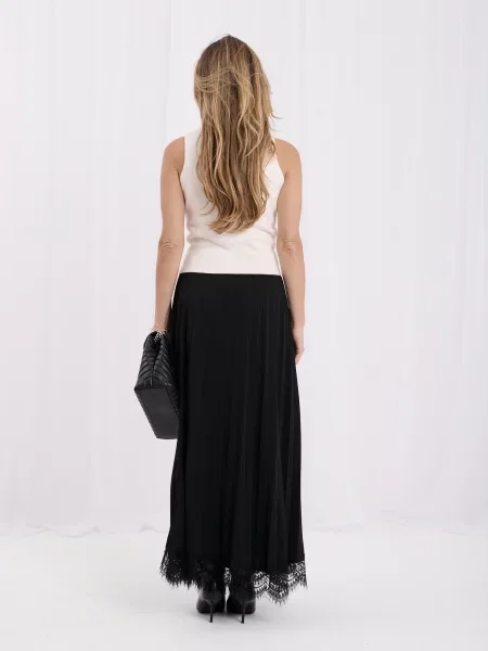 Maksi suknja Italy Moda crna