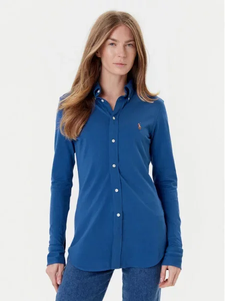 Košile Polo Ralph Lauren regular s klasickým límcem černá