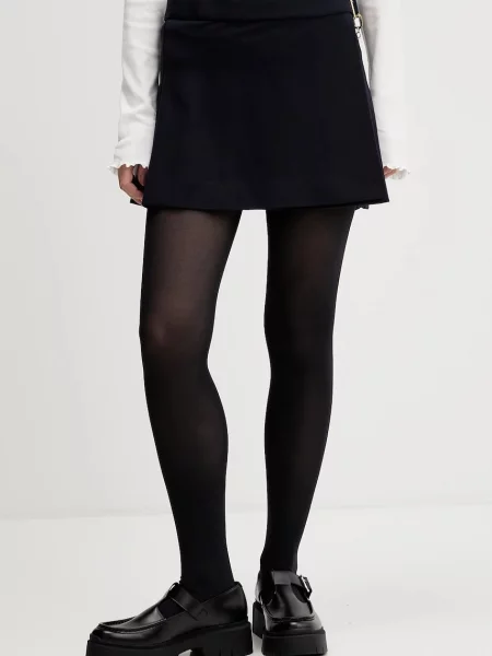 Tommy Jeans fustă bleumarin mini evazați