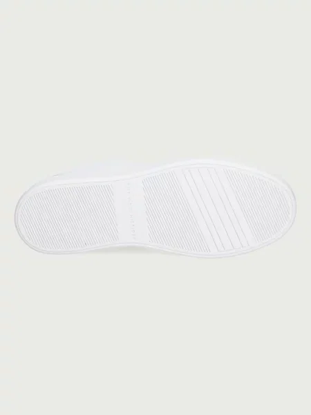 Tommy Hilfiger FLAG COURT SNEAKER маратонки дамски от кожа бяло