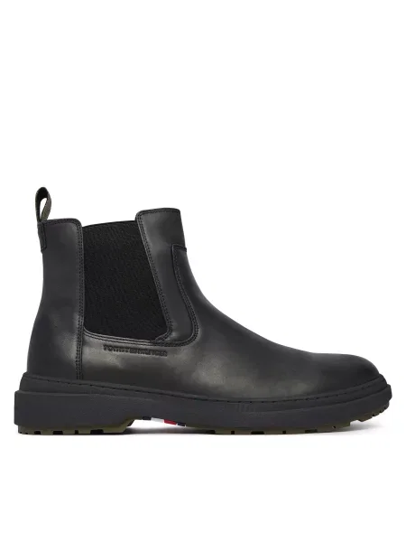 Ghete Jodhpur Tommy Hilfiger Hilfiger Outdoor Warm Lth Chel negru