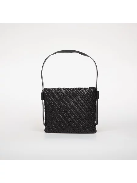 Torebka Tommy Hilfiger pleciona czarna