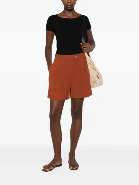 Pantaloni scurți Kaos cu talie înaltă maro